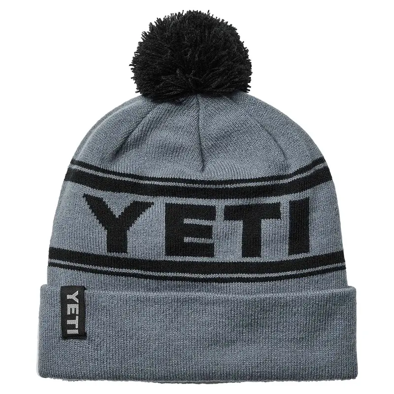 Yeti Grey Retro-Knit Beanie 1