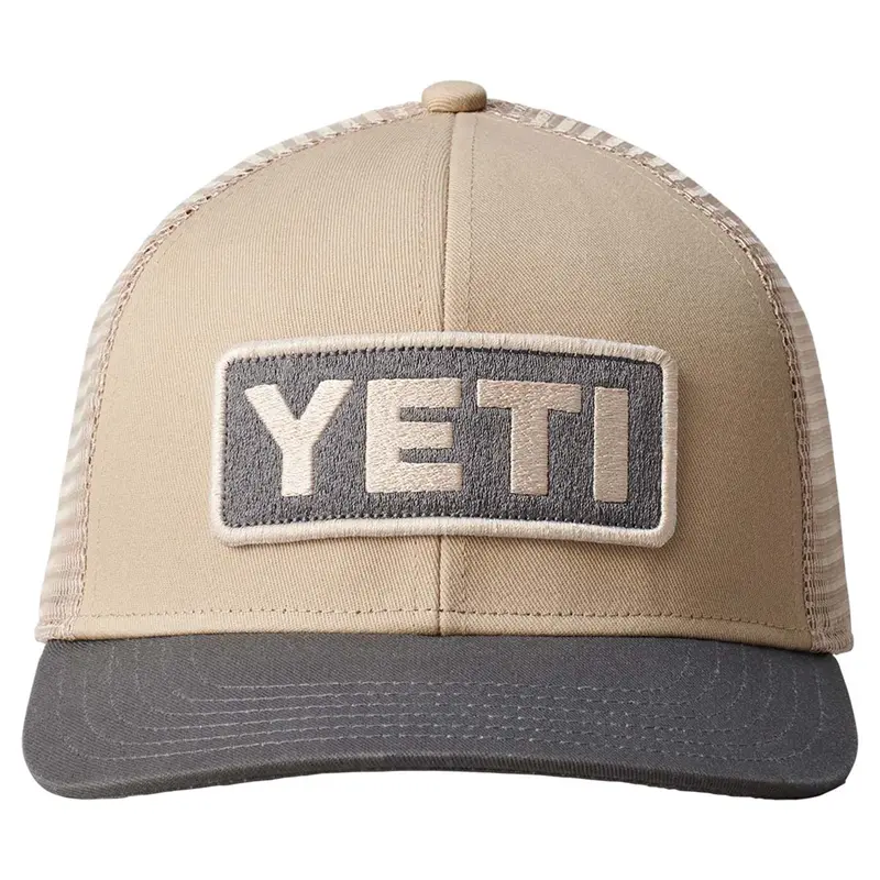 Yeti Sharptail Taupe/Black Trucker Cap – 60% Cotton / 40% Polyester With Logo Badge 1