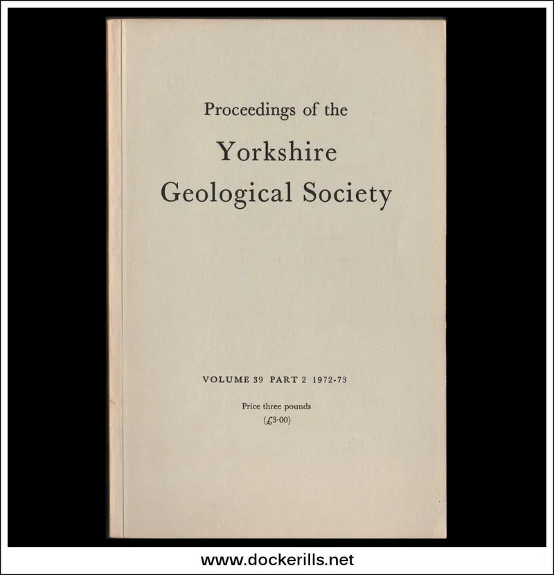 Yorkshire Geological Society Proceedings, Vol. 39, Part 2 (1972–73) – Applied Geoscience Contributions 1