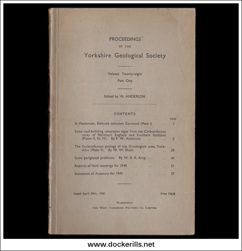 Yorkshire Geological Society Proceedings: Volume 28, Issue 1 (1950) 1
