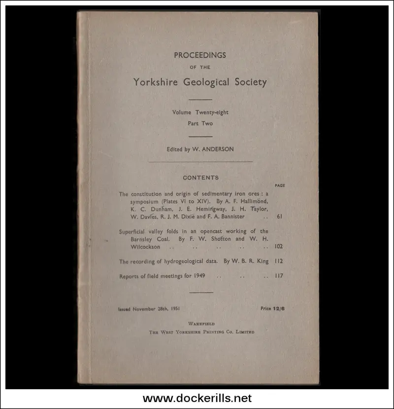 Yorkshire Geological Society Proceedings: Volume 28, Issue 2 (1951) 1