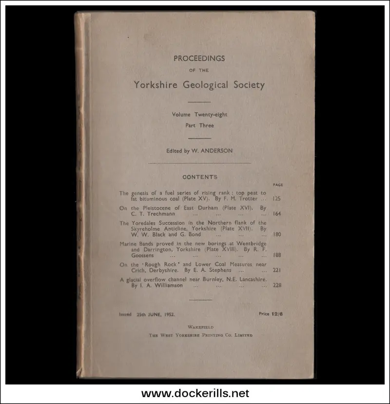 Yorkshire Geological Society Proceedings: Volume 28, Issue 3 (1952) 1