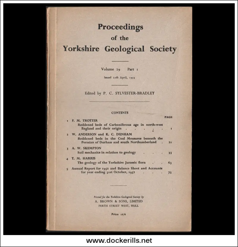 Yorkshire Geological Society Proceedings: Volume 29, Issue 1 (1953) 1
