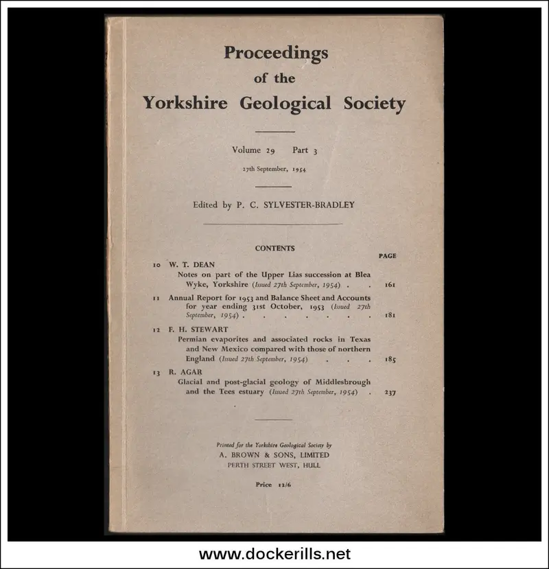 Yorkshire Geological Society Proceedings: Volume 29, Issue 3 (1954) 1