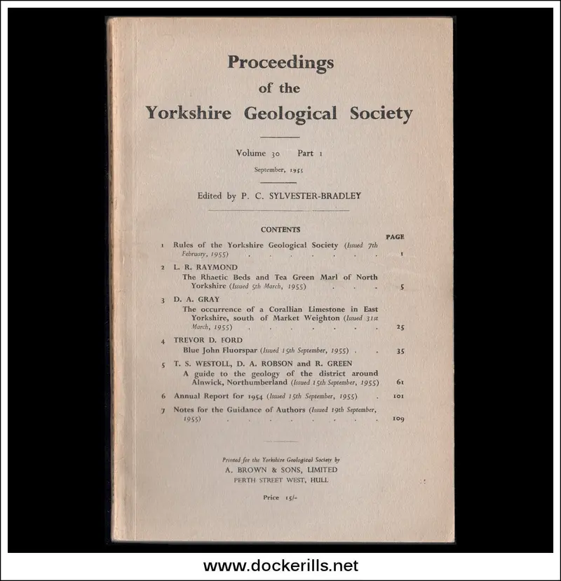 Yorkshire Geological Society Proceedings: Volume 30, Issue 1 (1955) 1