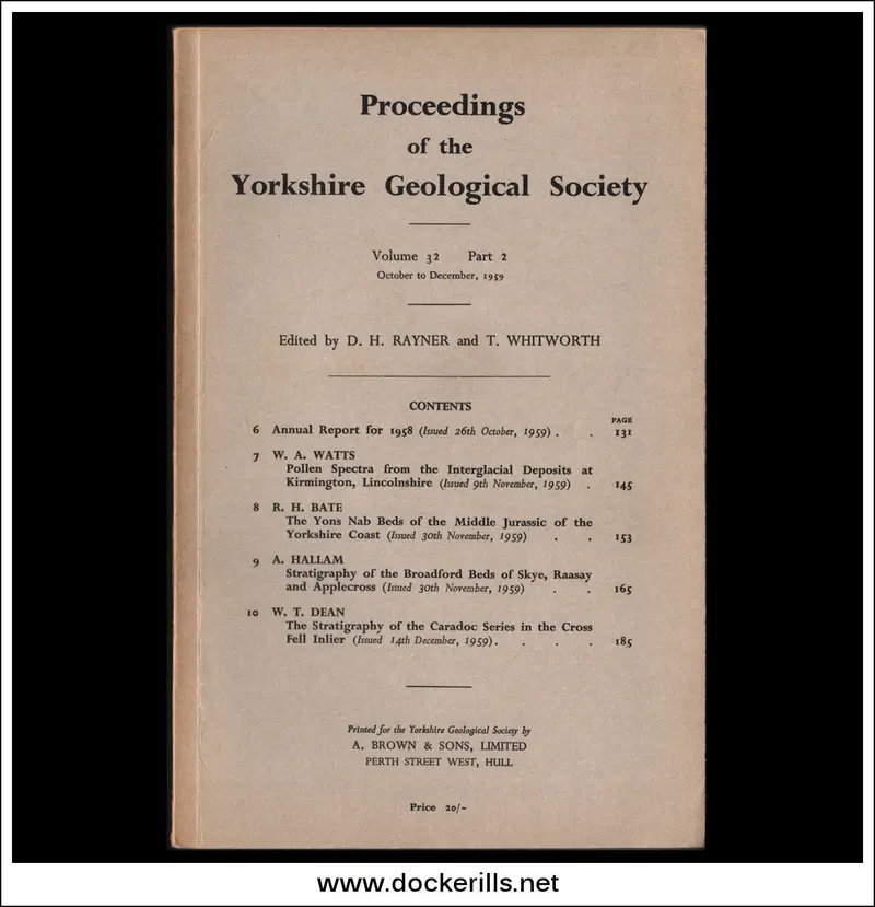 Yorkshire Geological Society Proceedings: Volume 30, Issue 3 (1956) 1