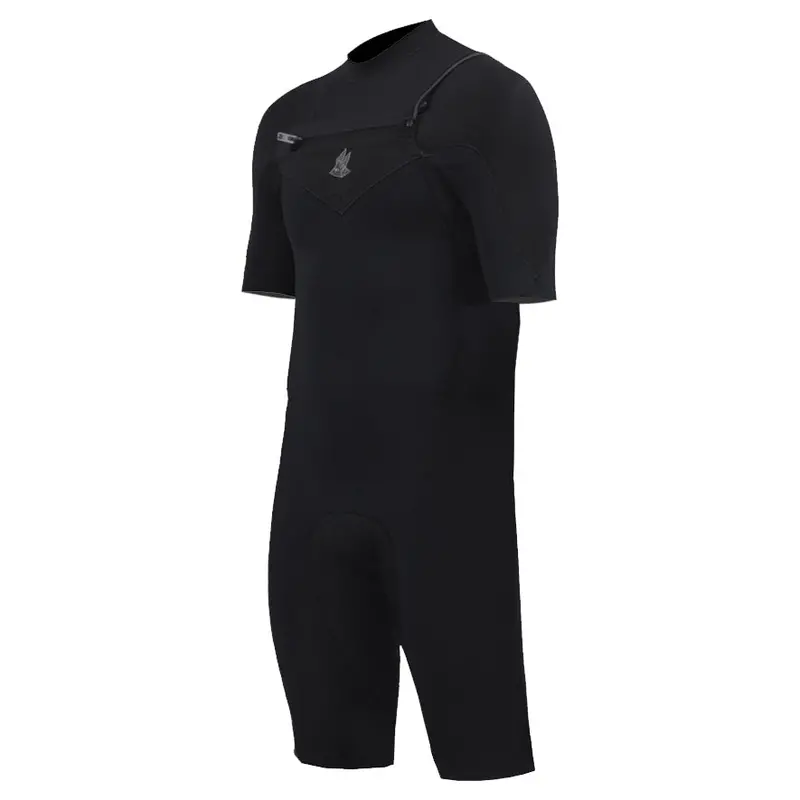 Zion Wesley 2Mm Chest-Zip Spring Suit – Black & White 1