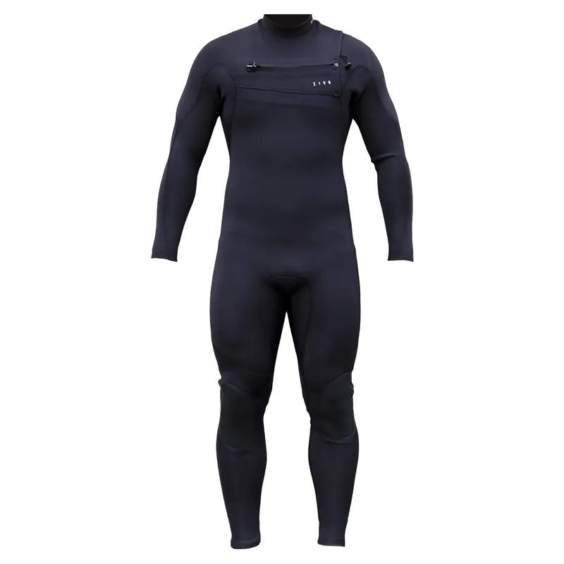 Zion Wesley 4/3Mm Chest-Zip Wetsuit – Black 1